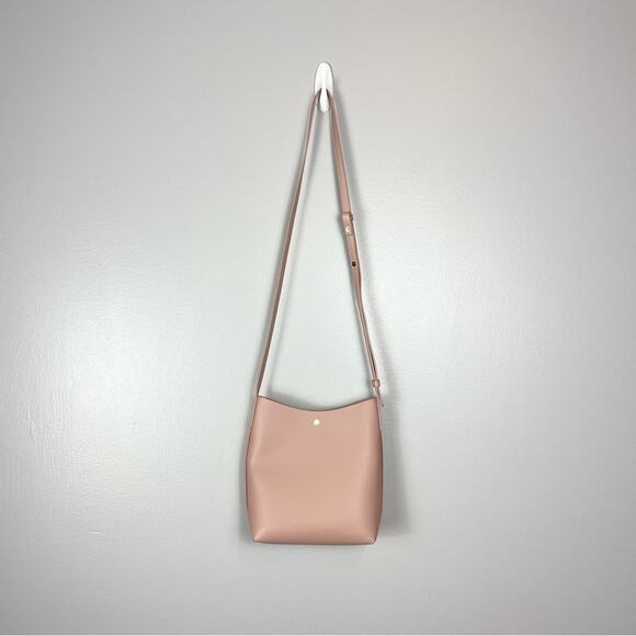 Samara Vegan Leather Shoulder Crossbody Bag Pink - Picture 5 of 8
